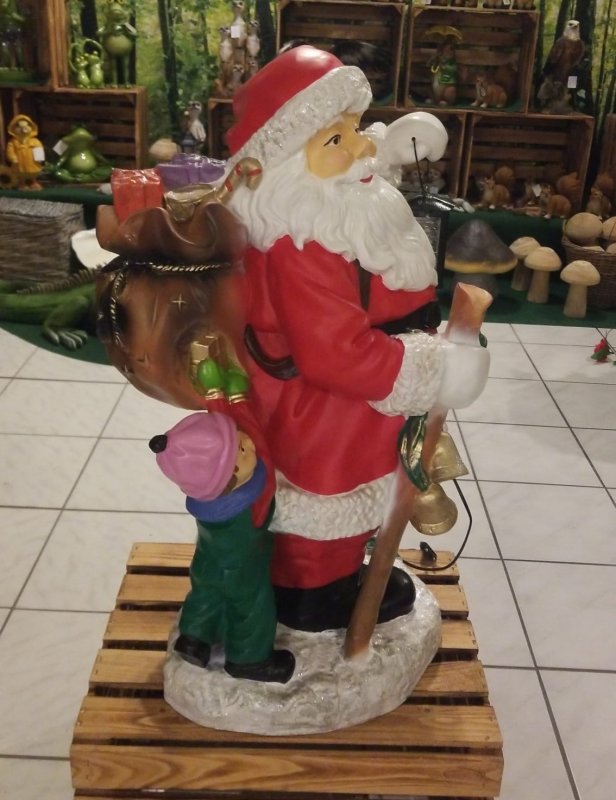 Preview: Weihnachtsmann, stehend mit Laterne *SELBSTABHOLUNG*